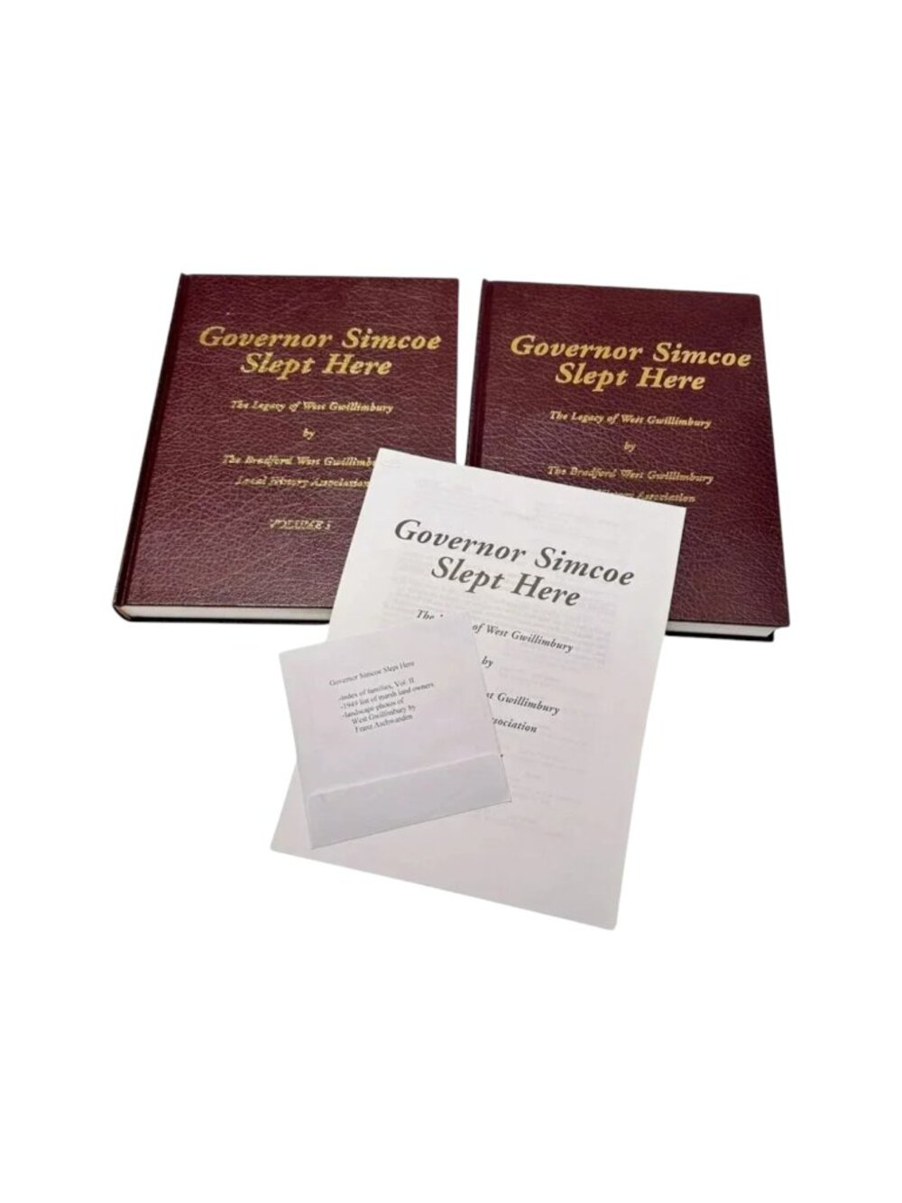 Governor Simcoe‎ Slept Here Book 2 Vol Local History Bradford ON HC CD